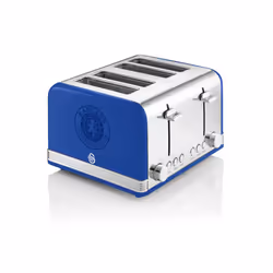 Swan Rangers Twin Pack 1.5Litre Blue Jug Kettle & 4 Slice Blue Toaster