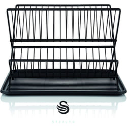 Swan Stealth 15 Plate Collapsible Dish Rack with Removable Drip Tray