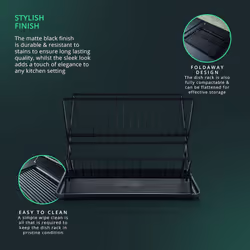 Swan Stealth 15 Plate Collapsible Dish Rack with Removable Drip Tray - Additional view 6
