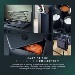 Swan Stealth 15 Plate Collapsible Dish Rack with Removable Drip Tray - Additional view 7