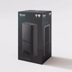 Swan Stealth Dual Recycling Sensor Bin, Retainer Ring, Iron Body, 70L, Black SWKA4501BLKN - Additional view 9