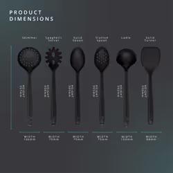 Swan Stealth 6 Piece Nylon Tool Kitchen Set SWKA61011BLKN (Black) - Additional view 4