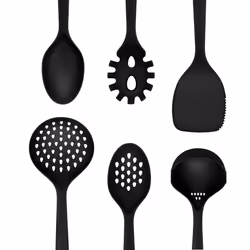 Swan Stealth 6 Piece Nylon Tool Kitchen Set SWKA61011BLKN (Black) - Additional view 6
