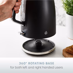 Swan Serenity Electric kettle 1.7 L 3000 W Plastic Boil dry protection Black - Additional view 7