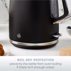 Swan Serenity Electric kettle 1.7 L 3000 W Plastic Boil dry protection Black - Additional view 8