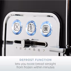 Swan Serenity Toaster 4 slices 2100 W 6 Levels of toasting Plastic Black - Additional view 6