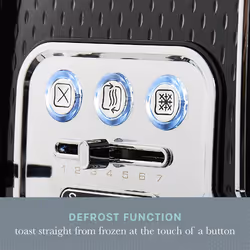 Swan Elegance Toaster 4 slices 2100 W 7 browning levels Plastic Black - Additional view 6