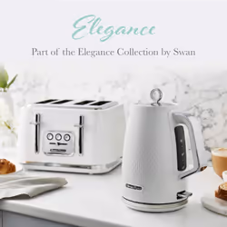 Swan Elegance electric kettle 1.7 L 3000 W White - Additional view 8