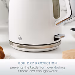 Swan Serenity Electric kettle 1.7 L 3000 W Plastic Boil dry protection White - Additional view 8