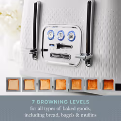 Swan Elegance Toaster 4 slices 2100 W 7 browning levels Plastic White - Additional view 5