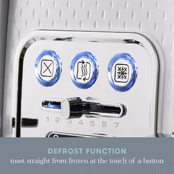 Swan Elegance Toaster 4 slices 2100 W 7 browning levels Plastic White - Additional view 6