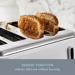 Swan Elegance Toaster 4 slices 2100 W 7 browning levels Plastic White - Additional view 7