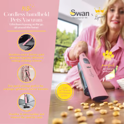 Swan SC15829QOC Handheld vacuum Cordless 200 W power 2 speeds 0.3 L dust capacity HEPA filter