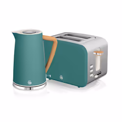 Swan Nordic Kitchen Set, 1.7L Fast Boil Kettle and 900W 2-Slice Toaster, Green SK14610GREN/ ST14610GREN