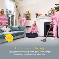 Swan SC15827QOC stick vacuum/electric broom Battery Dry Dust bag 0.6 L 180 W Pink 2200 Ah - Additional view 4