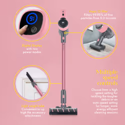 Swan SC15827QOC stick vacuum/electric broom Battery Dry Dust bag 0.6 L 180 W Pink 2200 Ah - Additional view 6