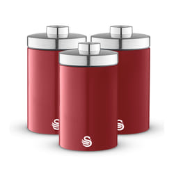 Swan TownHouse Canisters Kitchen Set SWKA18530RN (Red)