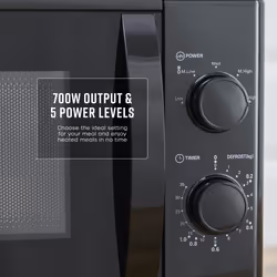 Swan SM4420BLK microwave Black Solo microwave Countertop 20 L 700 W