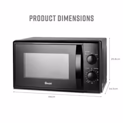 Swan SM4420BLK microwave Black Solo microwave Countertop 20 L 700 W - Additional view 8