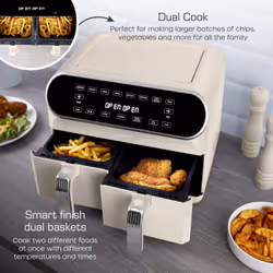 Swan Retro Double 8 L Stand-alone 1700 W Hot air fryer Cream - Additional view 4