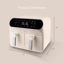 Swan Retro Double 8 L Stand-alone 1700 W Hot air fryer Cream - Additional view 6
