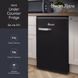 Swan SR11035BNE fridge Freestanding 77 L E Black