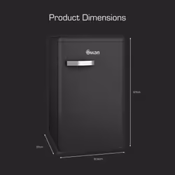 Swan SR11035BNE fridge Freestanding 77 L E Black - Additional view 6