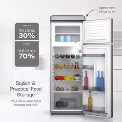 Swan SR11010GRNE fridge-freezer Freestanding 168 L E Grey