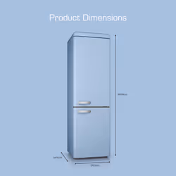 Swan SR11020BLNE fridge-freezer Freestanding 211 L E Blue - Additional view 6