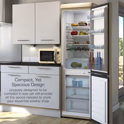Swan SR11020CNE fridge-freezer Freestanding 211 L E Cream - Additional view 4