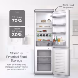 Swan SR11020GRNE fridge-freezer Freestanding 211 L E Grey