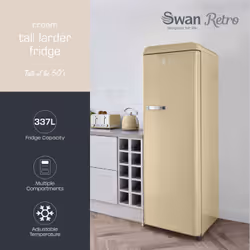 Swan SR11050CNE fridge Freestanding 337 L E Cream