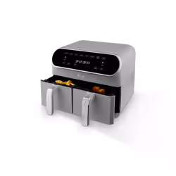 Swan Retro Kitchen Set, 1.5L Jug Kettle, 4 Slice Toaster & 8L Dual Basket Air Fryer, Grey, SD10519G + SK19020GRN + ST19020GRN