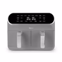 Swan Retro Kitchen Set, 1.5L Jug Kettle, 4 Slice Toaster & 8L Dual Basket Air Fryer, Grey, SD10519G + SK19020GRN + ST19020GRN