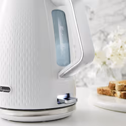 Swan Elegance Kitchen Set, 1.7L Kettle & 4 Slice Toaster, Black, SK14016WHT & ST19025WHT