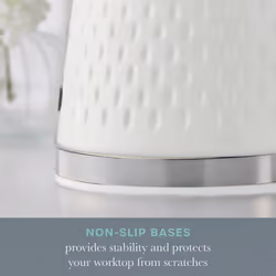 Swan Elegance Bread Bin & Canisters Kitchen Set (White) - Additional view 6