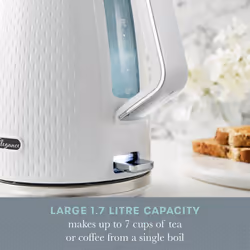 Swan Elegance White Kettle, 4 Slice Toaster, Bread Bin Kitchen Set