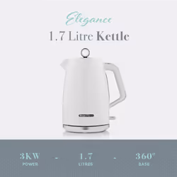 Swan Elegance White Kettle 4 Slice Toaster Bread Bin Canisters Mug Set