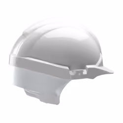 Reflex White Mid-peak Helmet with Silver Rear Reflective Flash S12WSA