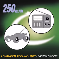 LLOYTRON NiMH Rechargeable AccuUltra Battery 9V (PP3) Size 250mAh 1 Pack â B018