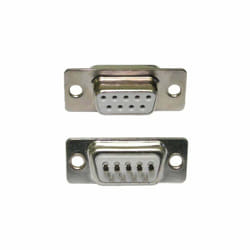 9 Pin Female D9 D-Sub Socket Solder Chassis Connector RS232 Serial DB9