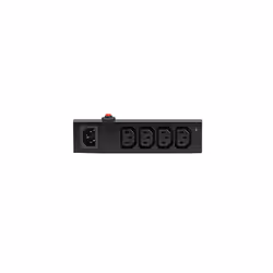 4 Way IEC Distribution Block Kettle Lead C13 C14 Extension Splitter Box with Overload Switch + Blue LED