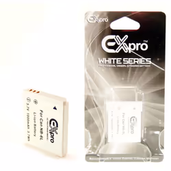 Ex-Pro White Battery NB-6L for canon IXUS 105 IXUS 107 IS IXUS 210
