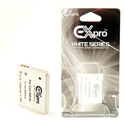 Ex-Pro White Battery NB-6L for canon  IXUS 105 IXUS 107 IS IXUS 210