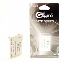 Ex-Pro White Battery SLB-10A Samsung P800 P1000 P1200 PL50 PL51 PL55 PL57 PL60