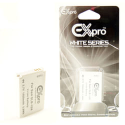 Ex-Pro White Battery SLB-10A - Samsung SL502 SL520 SL620 SL720 SL820 TL9 WB150