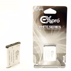 Ex-Pro White Battery EN-EL19 for Nikon CoolPix Camera S4150 S4300