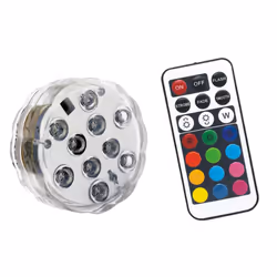 RGB Wireless Remote Control 10 LED Colour Changing Night Light [1 Pack]