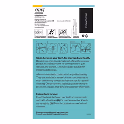 TePe - Interdental Brushes 0.7mm, Yellow, 3 Packets of 8 (24 Brushes)