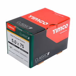 TIMCO Classic Multi-Purpose Countersunk Gold Woodscrews - 5.0 x 75